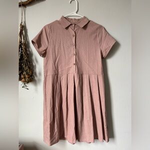 Vintage Look Half Button Day Dress
